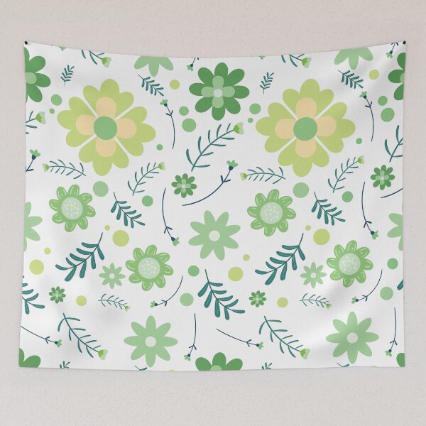 Item preview, floral fantasia pattern designed and sold by Design_for_merch.