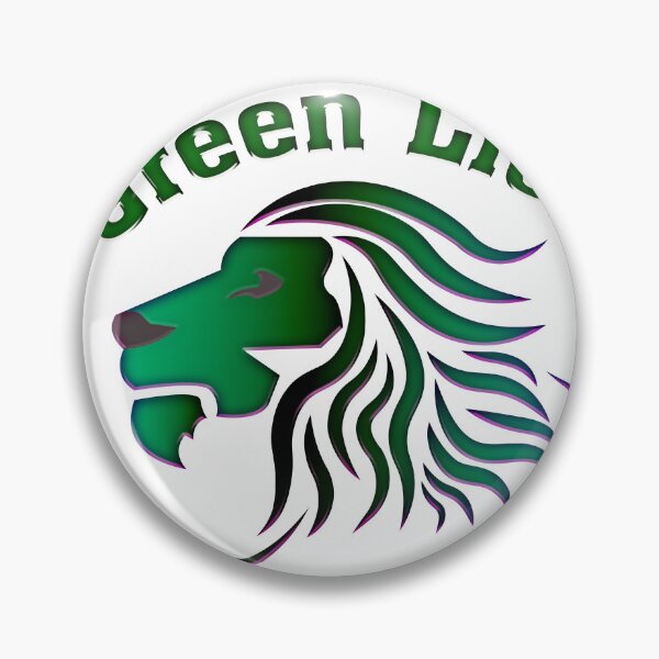 Item preview, Green lion in nature designed and sold by Bigrow.