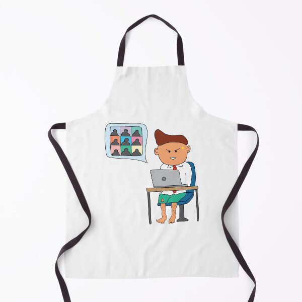 Item preview, funny of a man work from home dress neatly only on top for online meeting designed and sold by wordspotrayal.