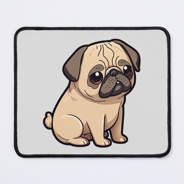 Item preview, Pug Puppy Dog Kawaii Cartoon designed and sold by UncannyCanvas.