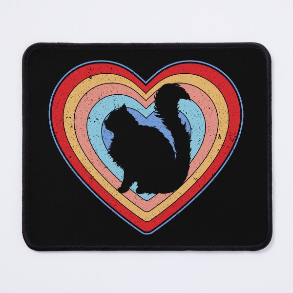 Item preview, Valentine’s Day Cat Vintage Retro Heart designed and sold by AnimalsSpace.