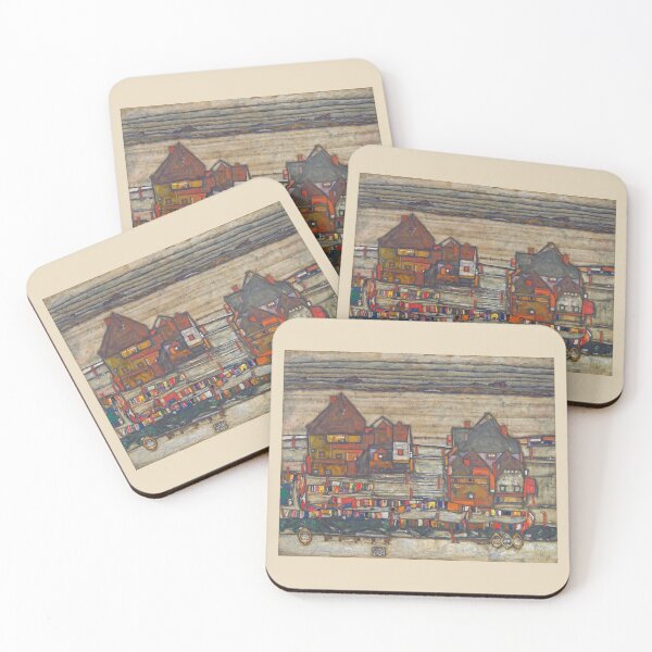 Item preview, Egon Schiele Houses With Laundry (Suburb II) designed and sold by TeeARTHY.