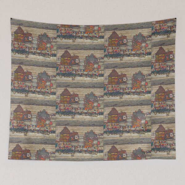 Item preview, Egon Schiele Houses With Laundry (Suburb II) designed and sold by TeeARTHY.