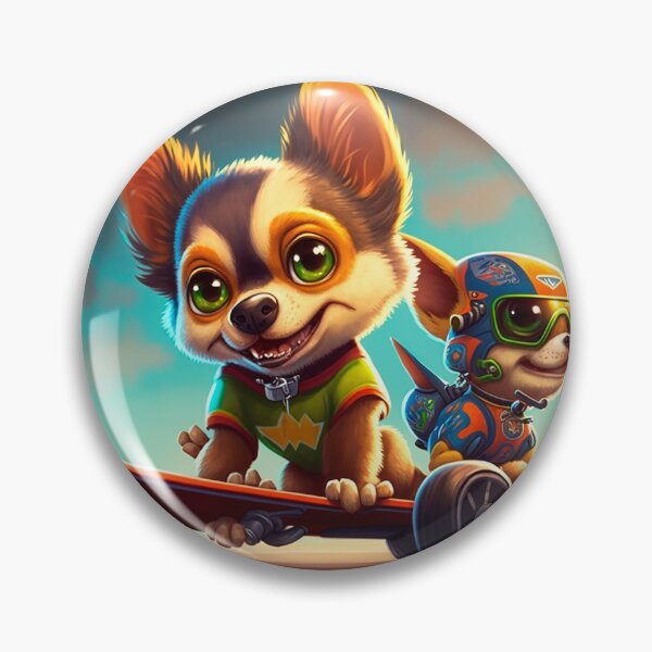 Item preview, Powerful puppy riding a skateboard. speedy dog designed and sold by Cute-and-Co.