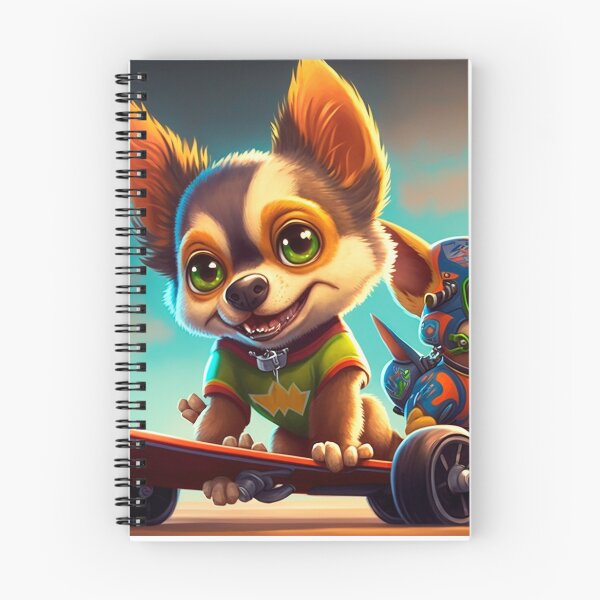 Item preview, Powerful puppy riding a skateboard. speedy dog designed and sold by Cute-and-Co.