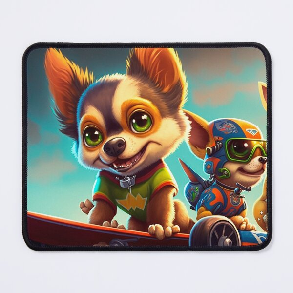 Item preview, Powerful puppy riding a skateboard. speedy dog designed and sold by Cute-and-Co.