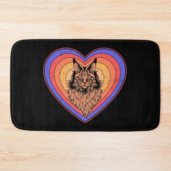 Item preview, Valentine’s Day Cat Vintage Retro Heart designed and sold by AnimalsSpace.