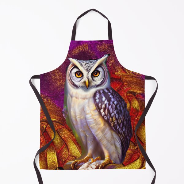Item preview, White Owl With Abstract Colorful Background designed and sold by Rell1970.