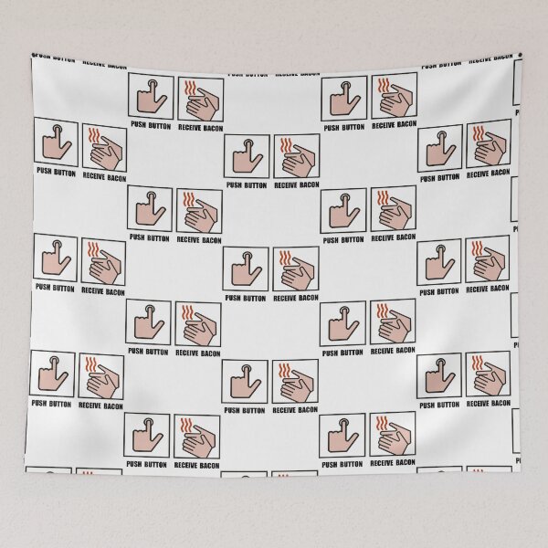 Item preview, Push Button Receive Bacon   designed and sold by ArticlesForYou.