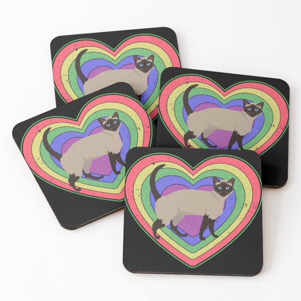 Item preview, Valentine’s Day Cat Vintage Retro Heart designed and sold by AnimalsSpace.
