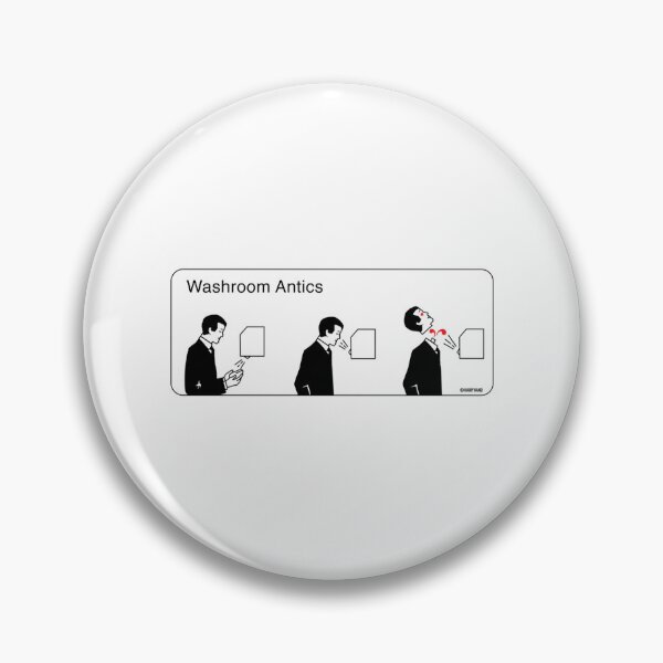 Item preview, Washroom Antics Art Print by Hairyhand designed and sold by ArticlesForYou.