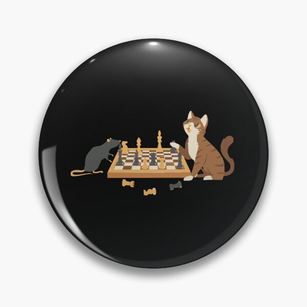 Item preview, Cat And Mouse Playing Chess designed and sold by janutigar.