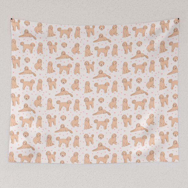 Item preview, Cute Golden doodle illustration pack  designed and sold by Yarafantasyart.