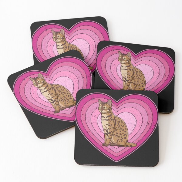 Item preview, Valentine’s Day Cat Vintage Retro Heart designed and sold by AnimalsSpace.