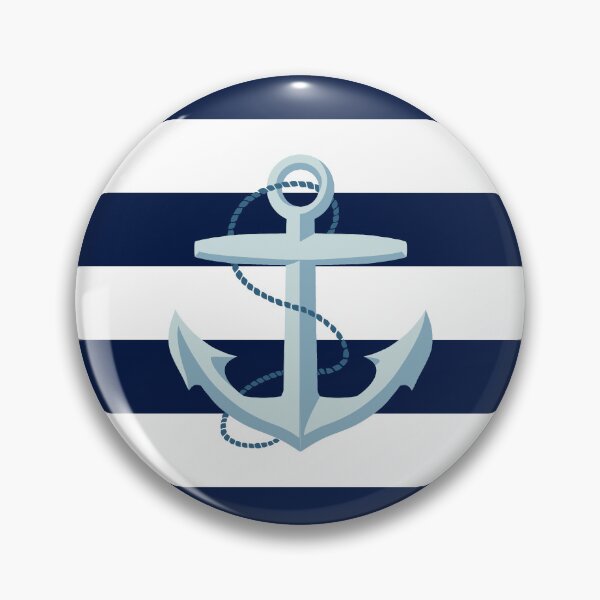 Item preview, Anchor on Navy Blue designed and sold by Bluematerials.
