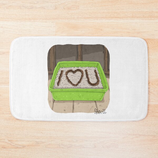 Item preview, I LOVE YOU LITTER BOX. designed and sold by wanderingmelon.