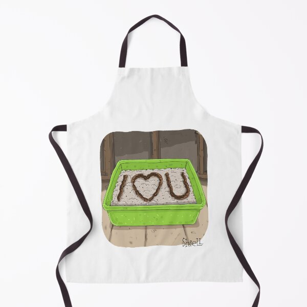 Item preview, I LOVE YOU LITTER BOX. designed and sold by wanderingmelon.