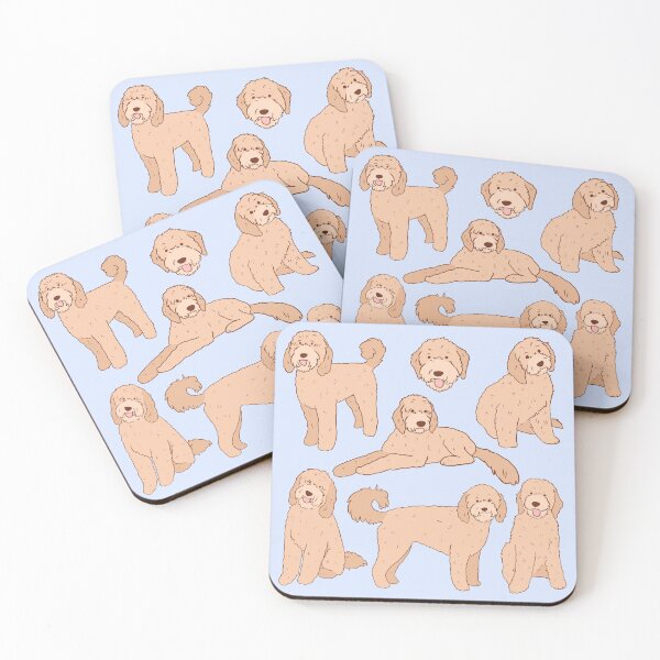Item preview, Cute Golden doodle illustration pattern designed and sold by Yarafantasyart.