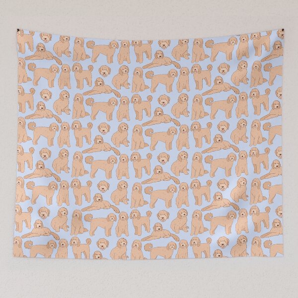 Item preview, Cute Golden doodle illustration pattern designed and sold by Yarafantasyart.