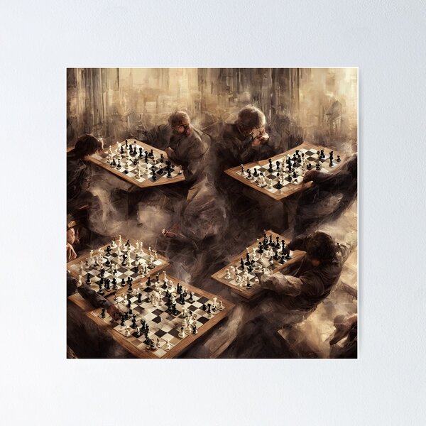 Famous Chess Game Poster or Canvas Wall Art Chess Lover 