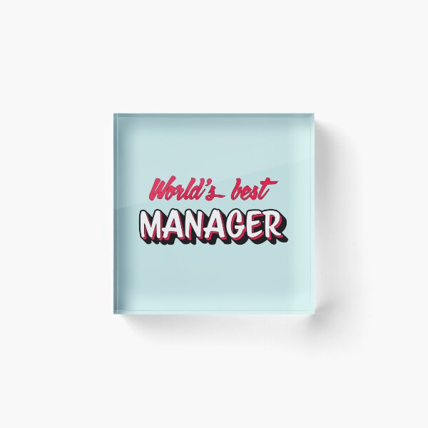 Item preview, Worlds Best Manager designed and sold by DenverTees.