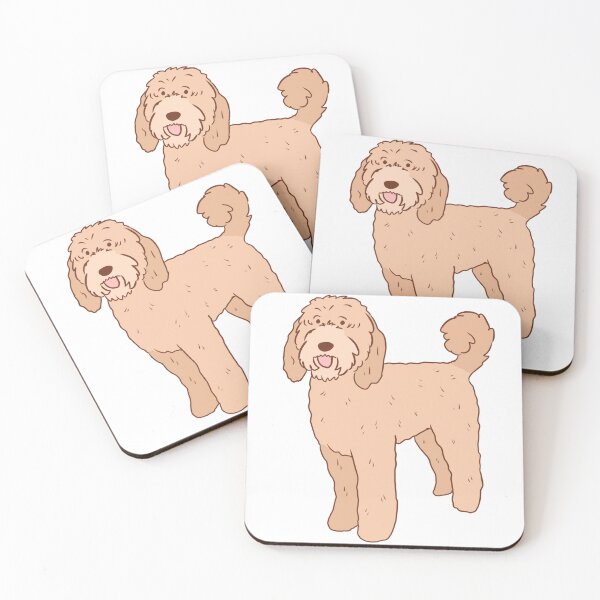 Item preview, Cute golden doodle illustration  designed and sold by Yarafantasyart.