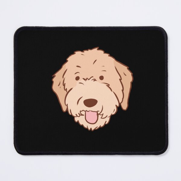 Item preview, Cute golden doodle face illustration designed and sold by Yarafantasyart.