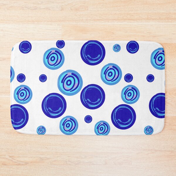 Item preview, Bright Blue Bauble Swirl - Pattern designed and sold by jolabrese.