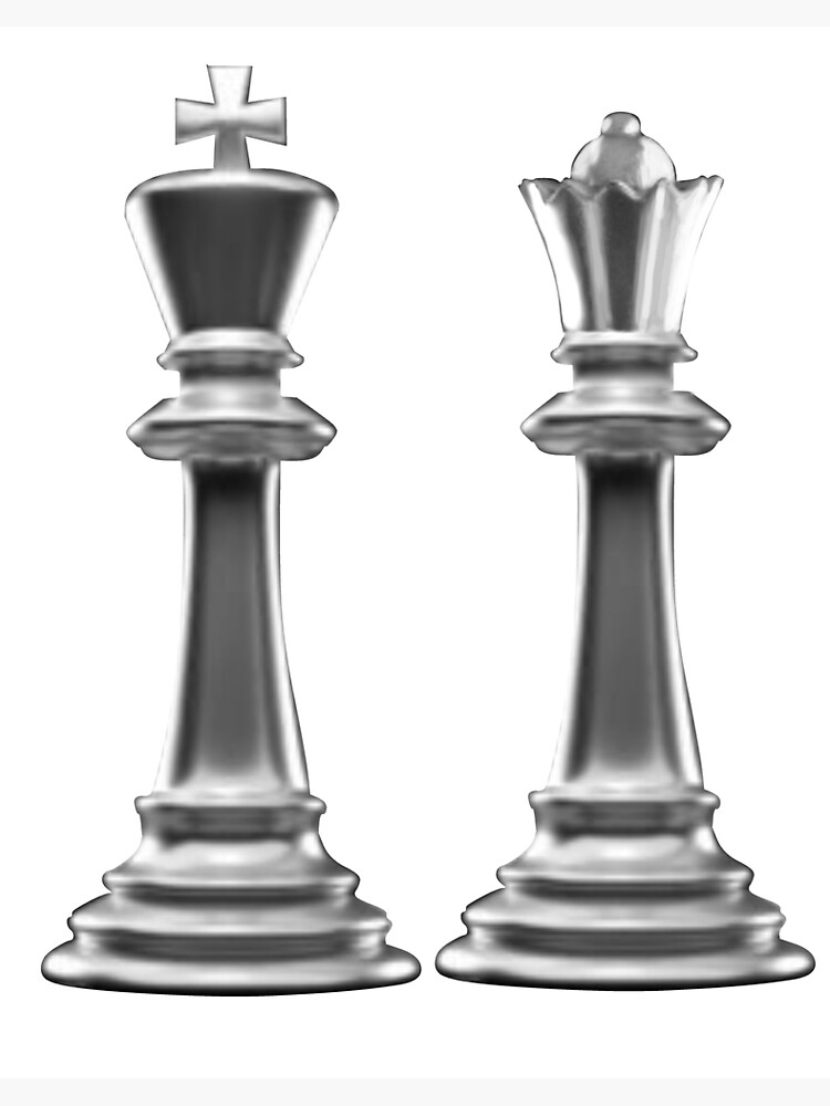 King and Queen Wall Art/Checkmate Chess Wall Art