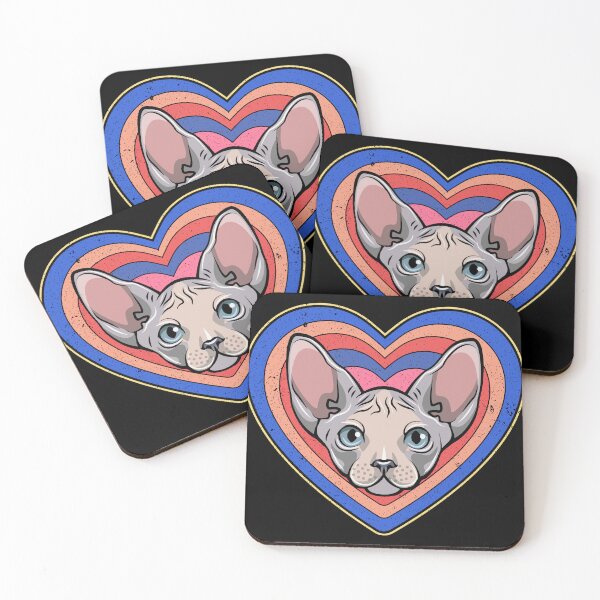Item preview, Valentine’s Day Cat Vintage Retro Heart designed and sold by AnimalsSpace.