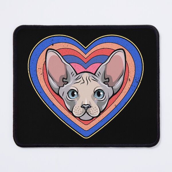 Item preview, Valentine’s Day Cat Vintage Retro Heart designed and sold by AnimalsSpace.