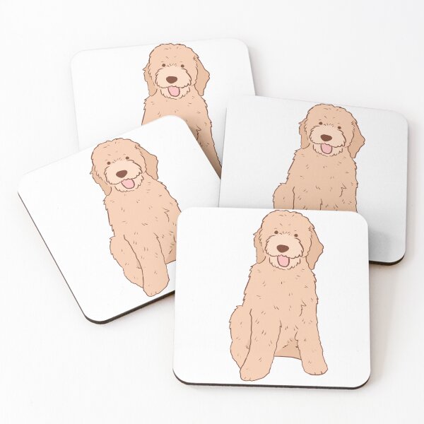 Item preview, Cute golden doodle illustration  designed and sold by Yarafantasyart.