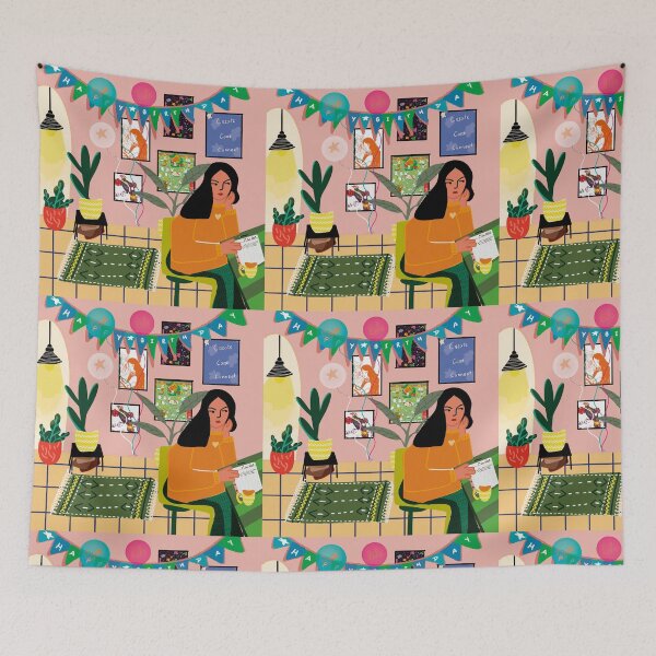 Item preview, Girl home birthday party designed and sold by Daizydrawshop.