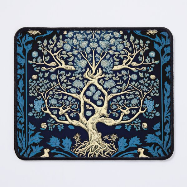 Item preview, Tree of life in blue designed and sold by FlatLandPrints.