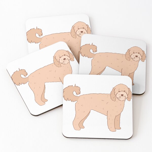 Item preview, Cute golden doodle illustration  designed and sold by Yarafantasyart.