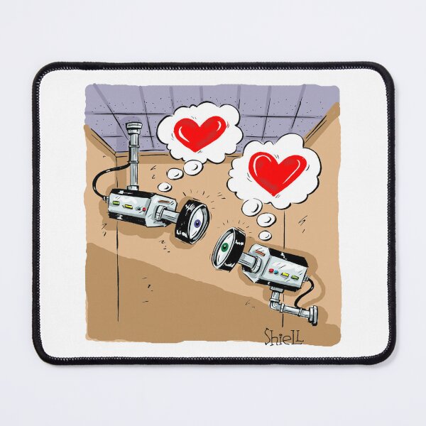 Item preview, Felices cámaras de circuito cerrado de televisión de San Valentín. Un regalo divertido para San Valentín. designed and sold by wanderingmelon.