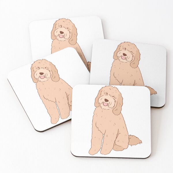 Item preview, Cute golden doodle illustration  designed and sold by Yarafantasyart.