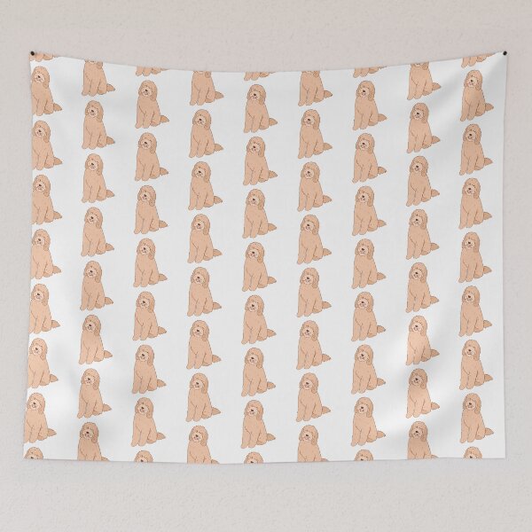 Item preview, Cute golden doodle illustration  designed and sold by Yarafantasyart.