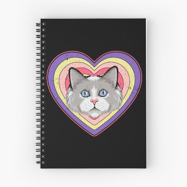 Item preview, Valentine’s Day Cat Vintage Retro Heart designed and sold by AnimalsSpace.