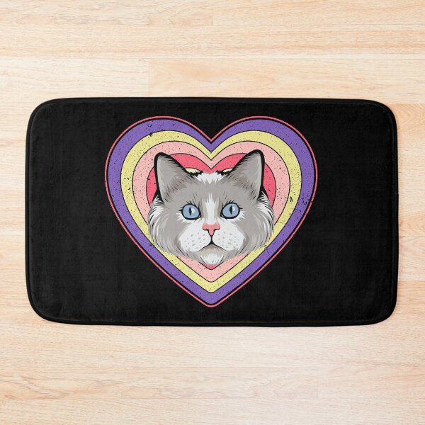 Item preview, Valentine’s Day Cat Vintage Retro Heart designed and sold by AnimalsSpace.