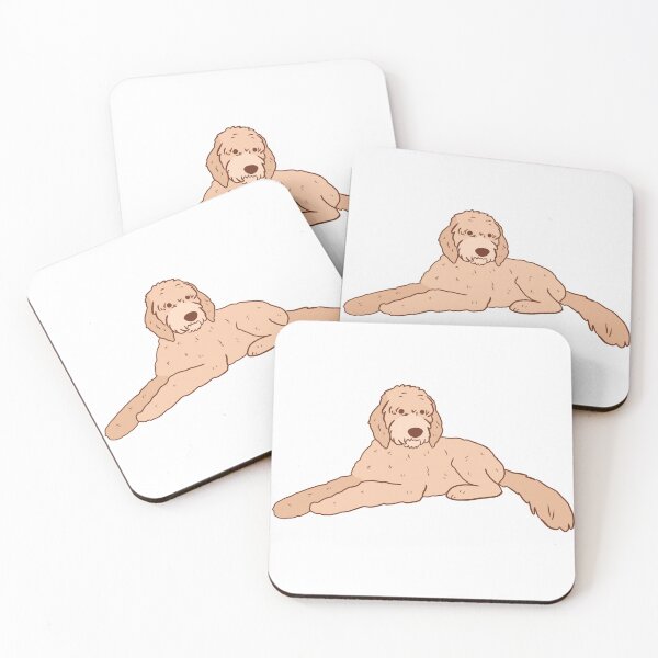 Item preview, Cute golden doodle illustration  designed and sold by Yarafantasyart.