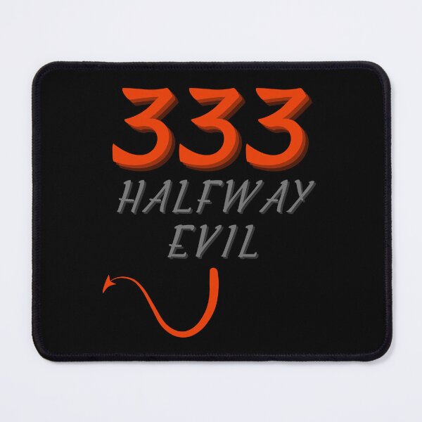 Item preview, 333 HALFWAY EVIL -Hilarious Naughty & Nice Angel & Devil Design 2023 designed and sold by BadassBazaar.