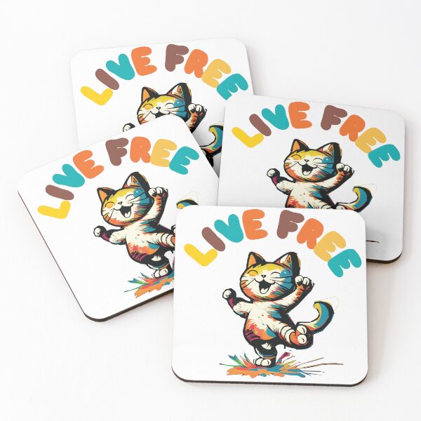 Item preview, Live Free Kitty designed and sold by Buttr. Prints.