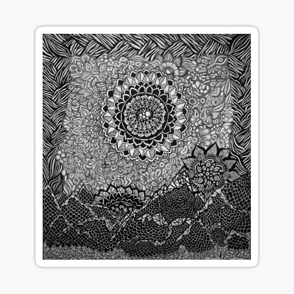 Mountain Mandala Sticker
