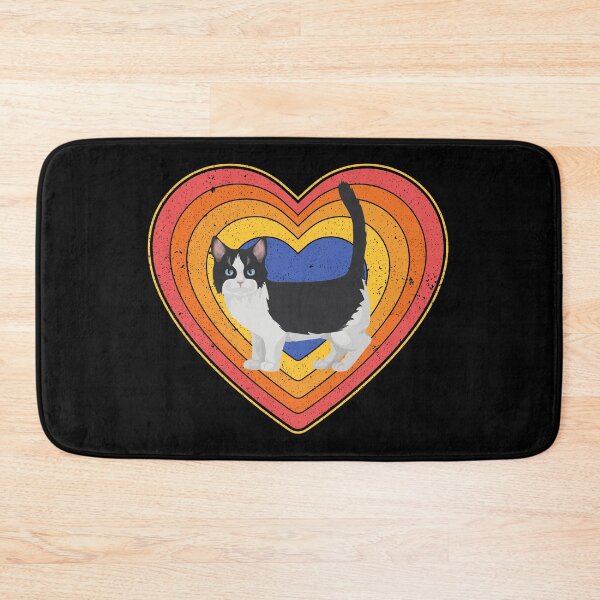 Item preview, Valentine’s Day Cat Vintage Retro Heart designed and sold by AnimalsSpace.
