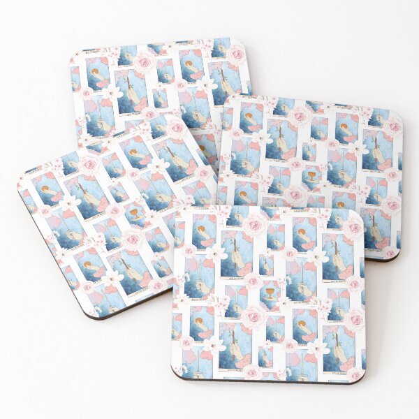 Item preview, Soft and Sweet - Floral Tarot Card Pattern - Minor Arcana - Suit of Aces designed and sold by Annalee Beer.