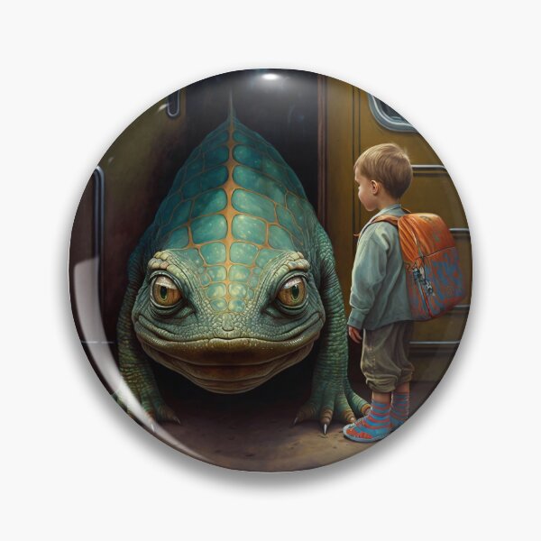 Item preview, A giant Lizard and her friendbaby frogs designed and sold by Paintograma.
