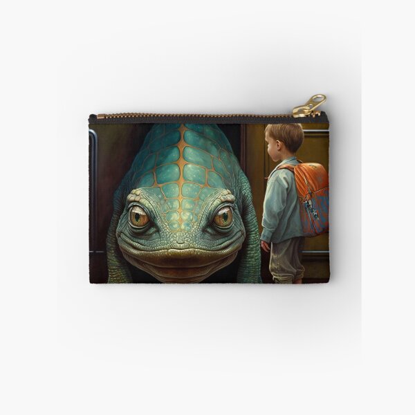 Item preview, A giant Lizard and her friendbaby frogs designed and sold by Paintograma.