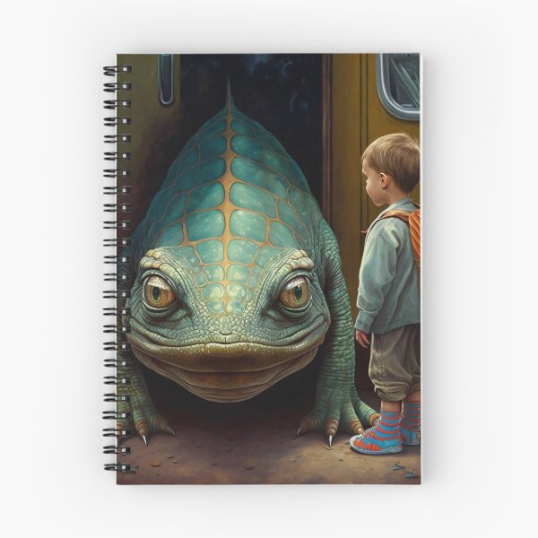 Item preview, A giant Lizard and her friendbaby frogs designed and sold by Paintograma.