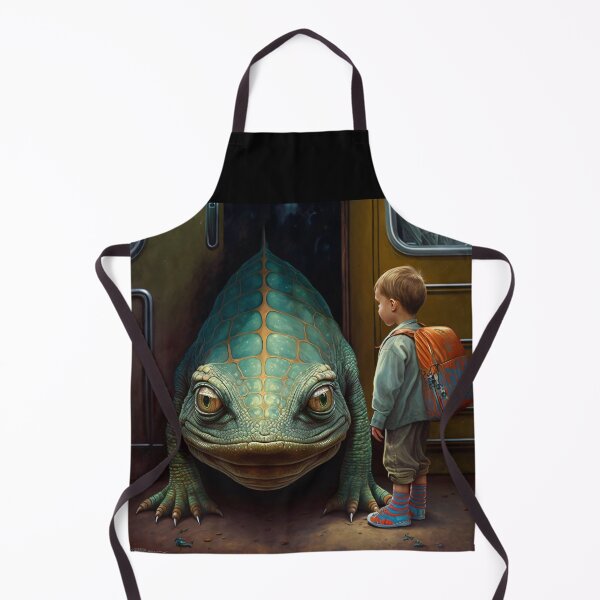 Item preview, A giant Lizard and her friendbaby frogs designed and sold by Paintograma.